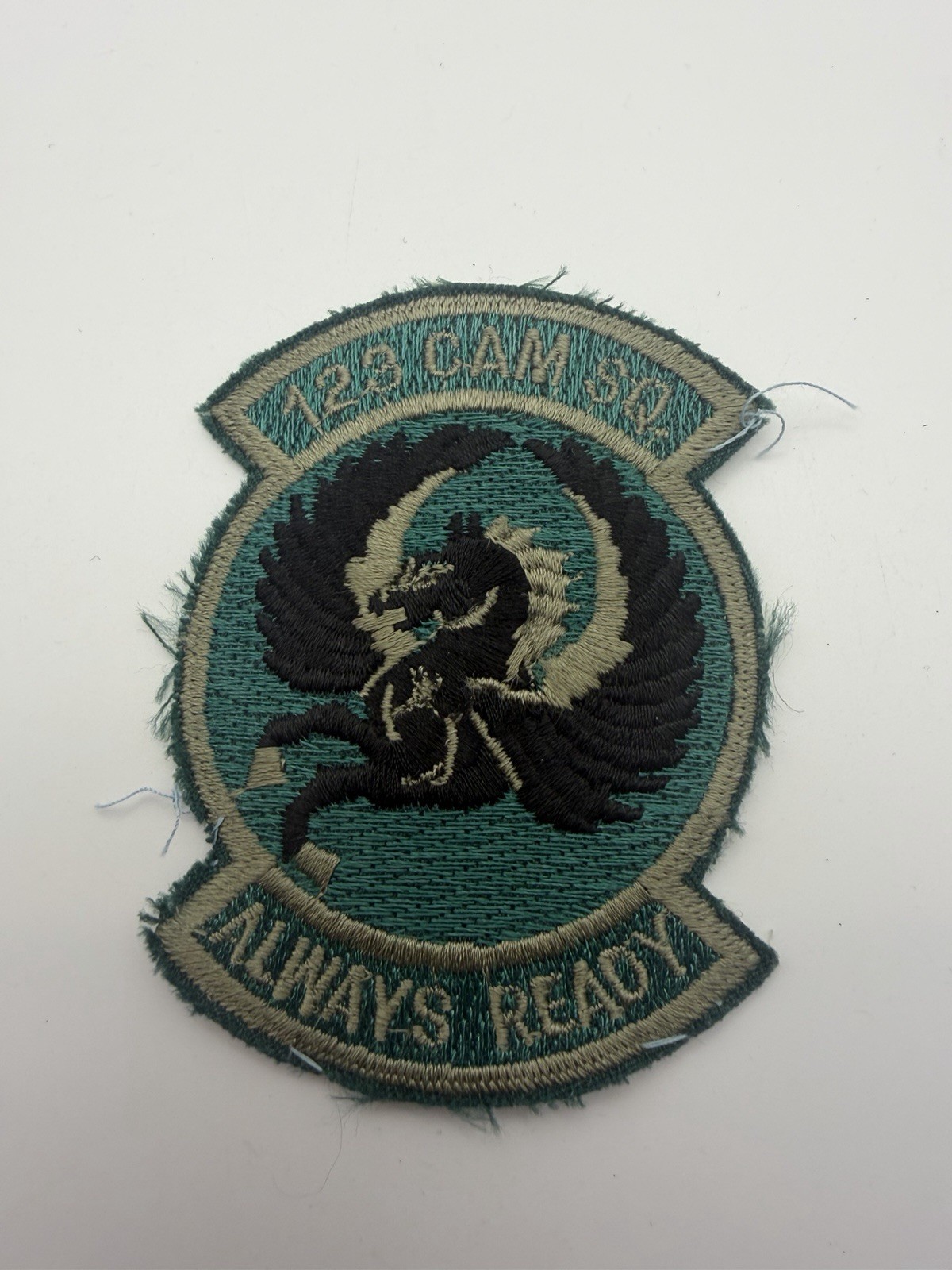 Kentucky ANG 123rd CAM Sq. ALWAYS READY 3 1/4 x 2 1/4 inches Kentucky ANG 123rd CAM Sq. ALWAYS READY 3 1/4 x 2 1/4 inches