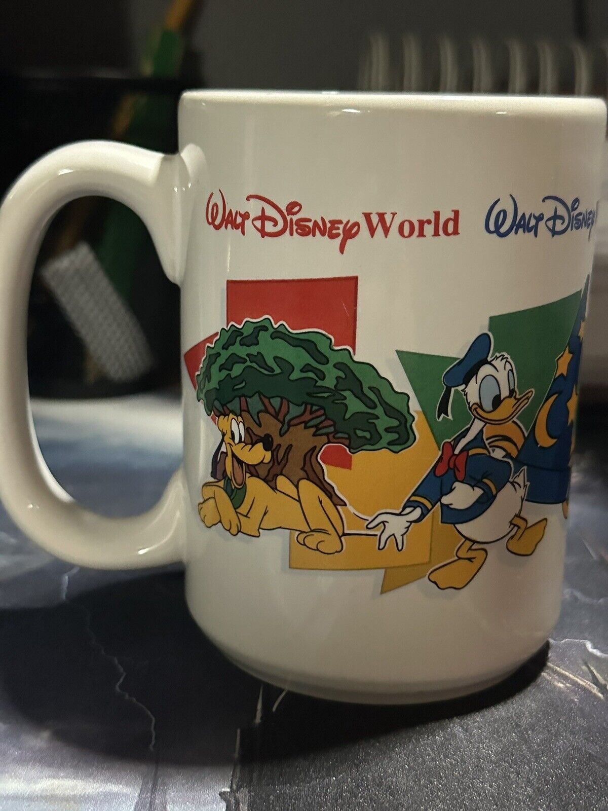 Vintage Walt Disney World Mom Mug Coffee Cup Four Parks One World