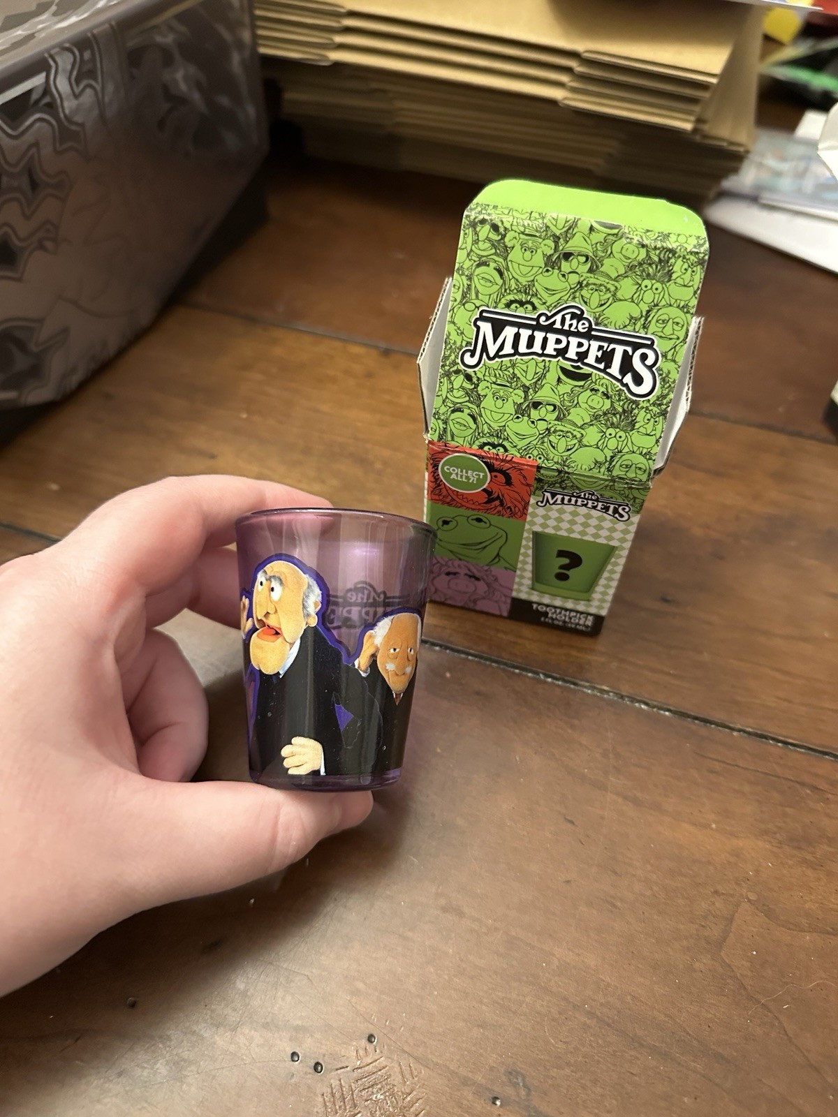 Collectibles: Statler And Waldorf Shot Glass - The Muppets - Disney - OPEN - New Collectibles: Statler And Waldorf Shot Glass - The Muppets - Disney - OPEN - New