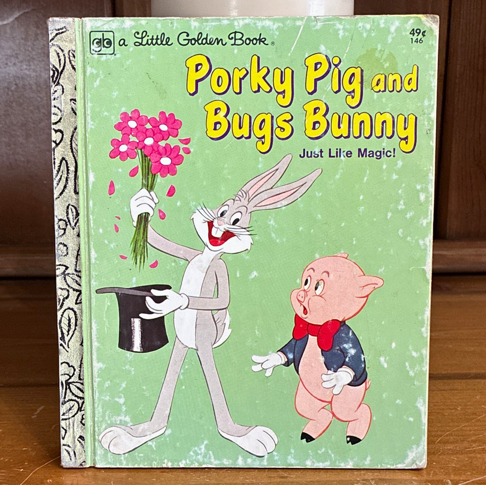 Little Golden Book Porky Pig & Bugs Bunny Just Like Magic 1976 Little Golden Book Porky Pig & Bugs Bunny Just Like Magic 1976