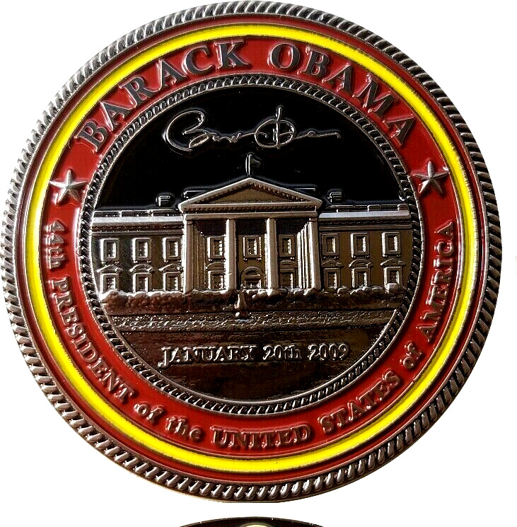 Rare Signed 44th President Barack Obama White House Challenge Coin