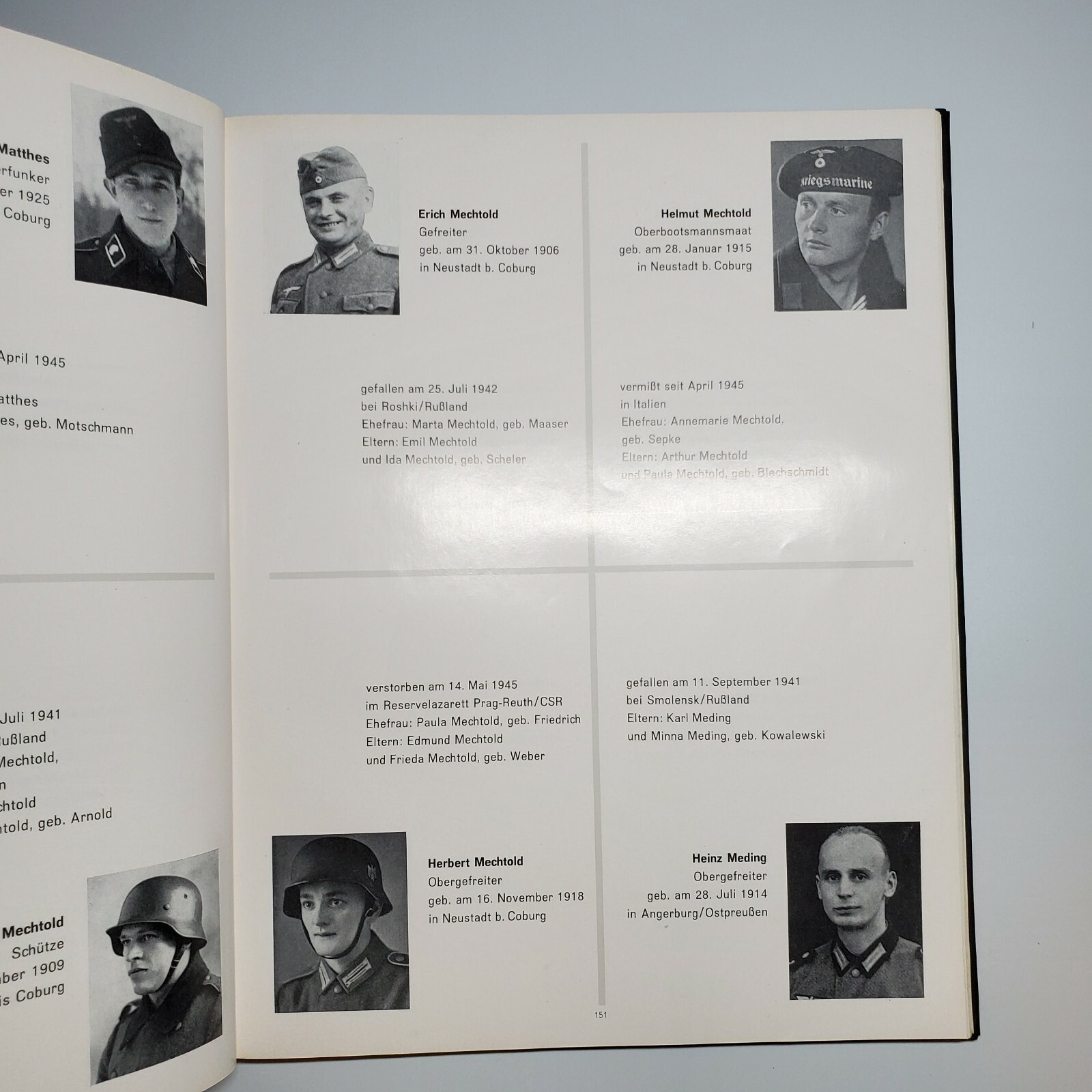 Original WWII German Ehrenbuch Neustadt bei Coburg Fallen Soldiers Memorial Book Original WWII German Ehrenbuch Neustadt bei Coburg Fallen Soldiers Memorial Book
