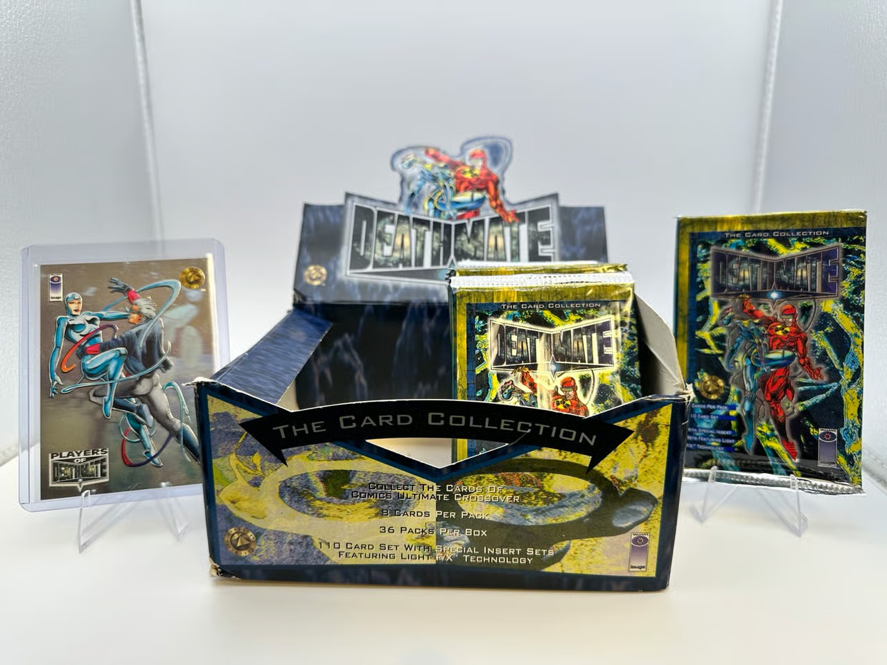 1993 Upper Deck Deathmate The Card Collection Trading Card Booster Box 14 packs 1993 Upper Deck Deathmate The Card Collection Trading Card Booster Box 14 packs