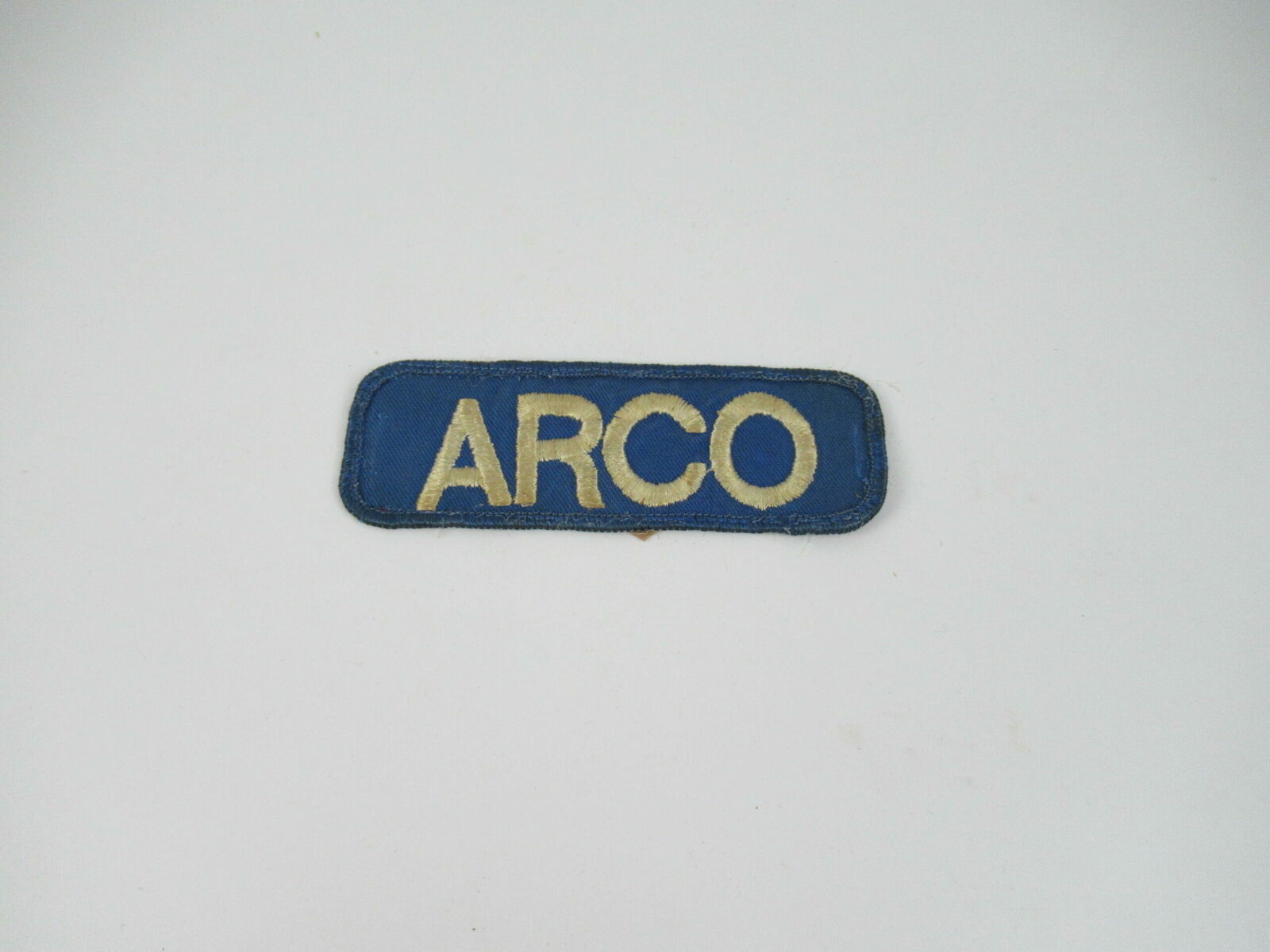 VINTAGE ARCO OIL GAS COMPANY EMBROIDERED UNIFORM SHIRT POCKET PATCH BADGE USA