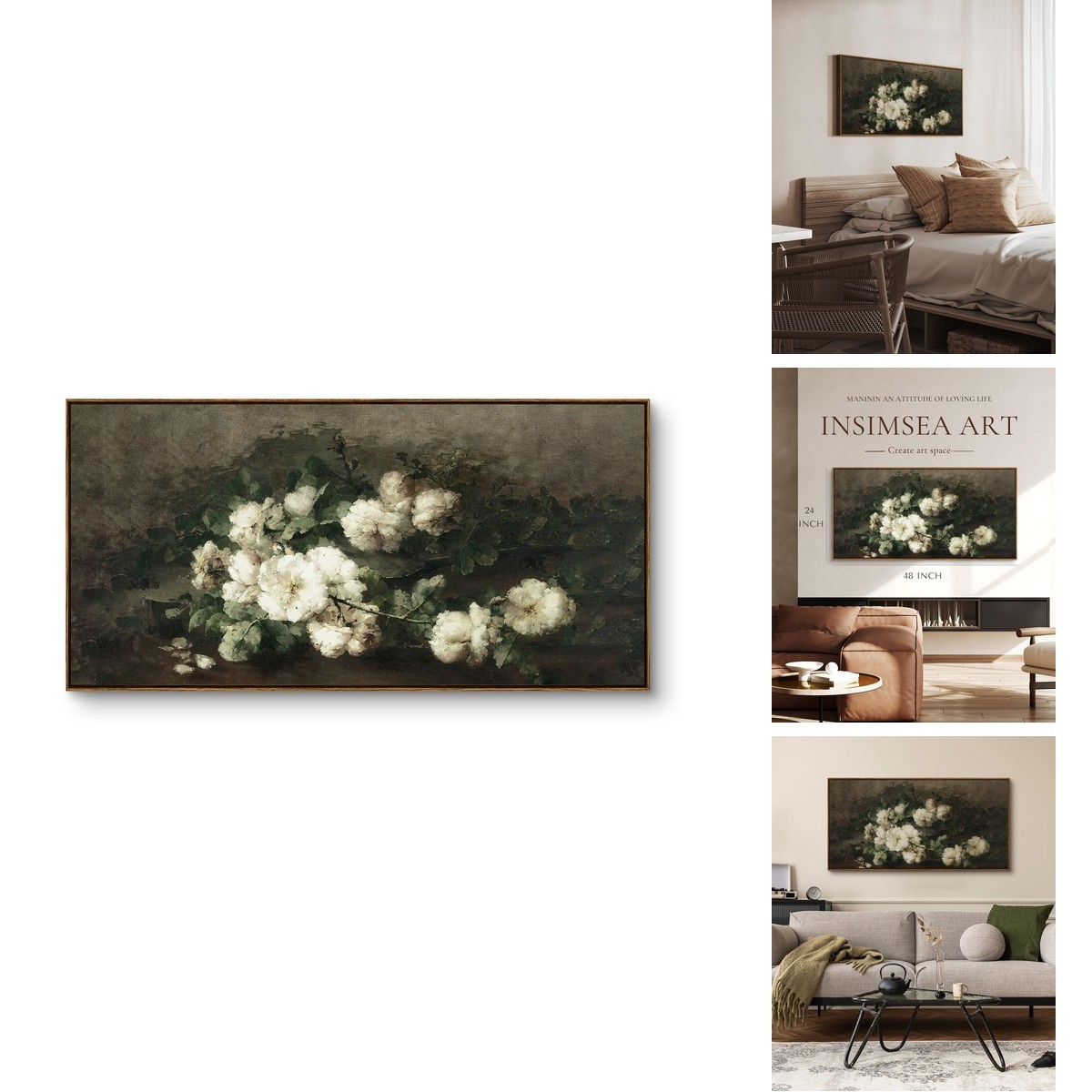 InSimSea Extra Large Framed Vintage Wall Art, Living Room Country Farmhouse InSimSea Extra Large Framed Vintage Wall Art, Living Room Country Farmhouse
