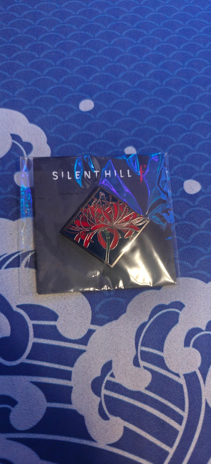 Rare Konami Silent Hill F Exclusive Red Spider Lily Pin Sealed BNIB Rare Konami Silent Hill F Exclusive Red Spider Lily Pin Sealed BNIB