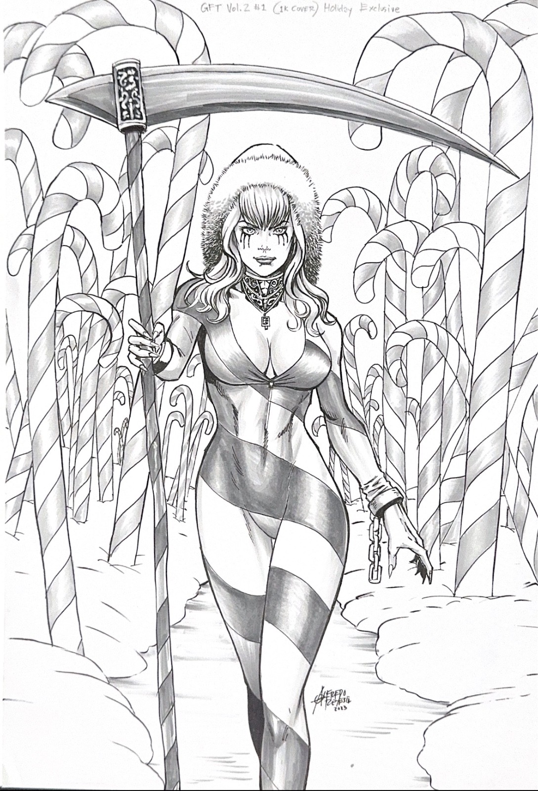 Original Zenescope / Grimm Fairy Tales # 78 P / Artist : Alfredo Reyes lll Original Zenescope / Grimm Fairy Tales # 78 P / Artist : Alfredo Reyes lll