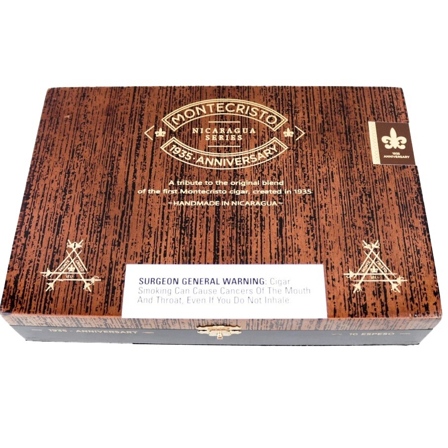 Montecristo Espeso 1935 Anniversary Empty Wood Cigar Box 9.75" x 6.75" x 2" Montecristo Espeso 1935 Anniversary Empty Wood Cigar Box 9.75" x 6.75" x 2"