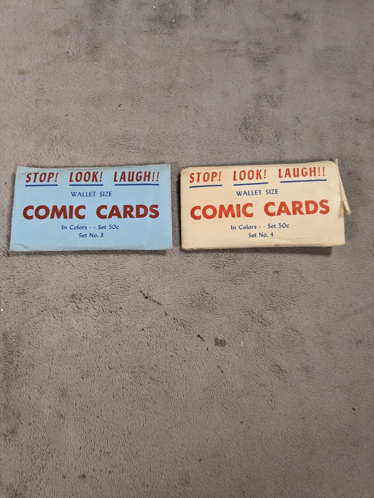 12 Wallet Sized Comic Cards In Colors From Set No.3 & Set No.4