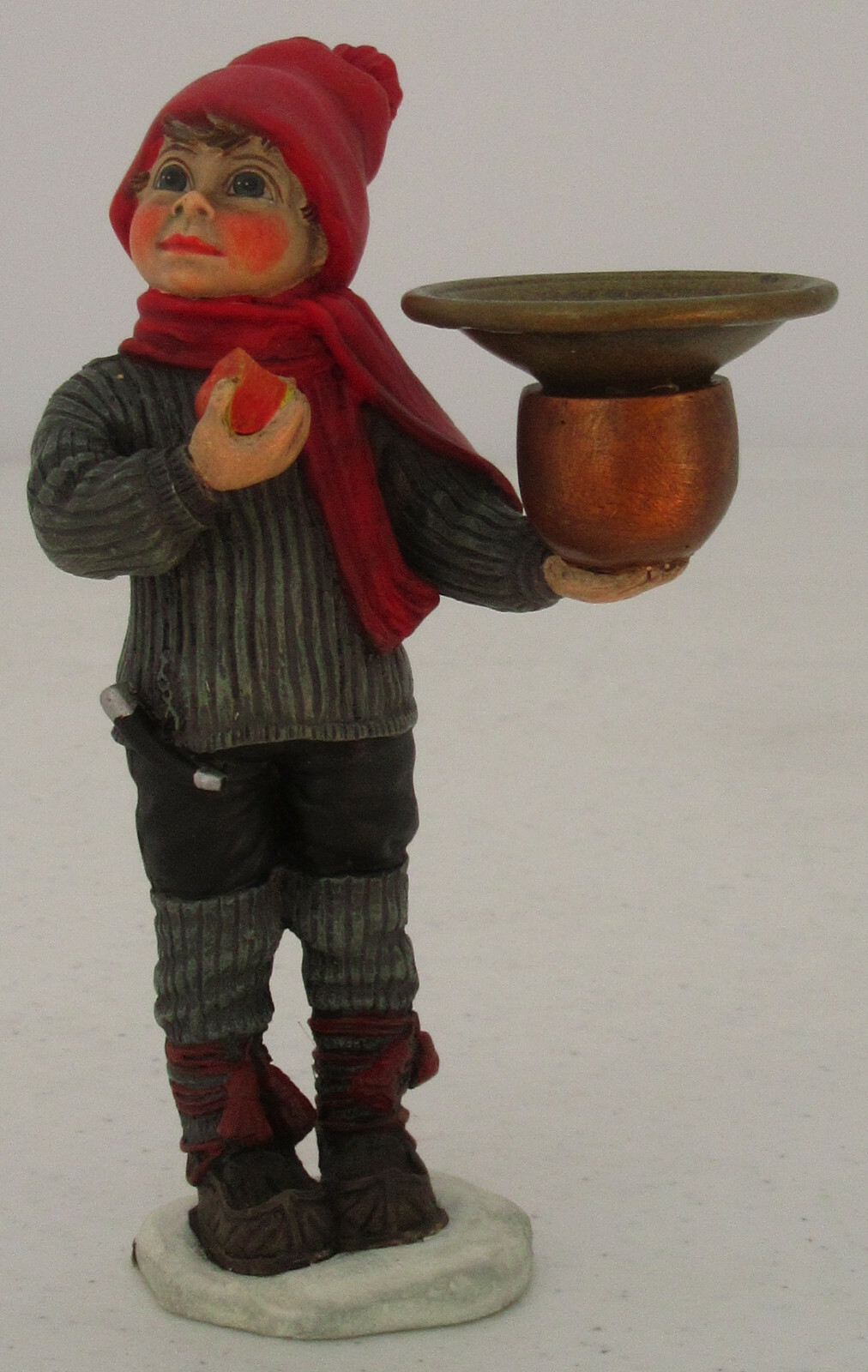 SCANDINAVIAN SWEDISH NORWEGIAN DANISH FINNISH APPLE BOY FIGURINE CANDLEHOLDER SCANDINAVIAN SWEDISH NORWEGIAN DANISH FINNISH APPLE BOY FIGURINE CANDLEHOLDER