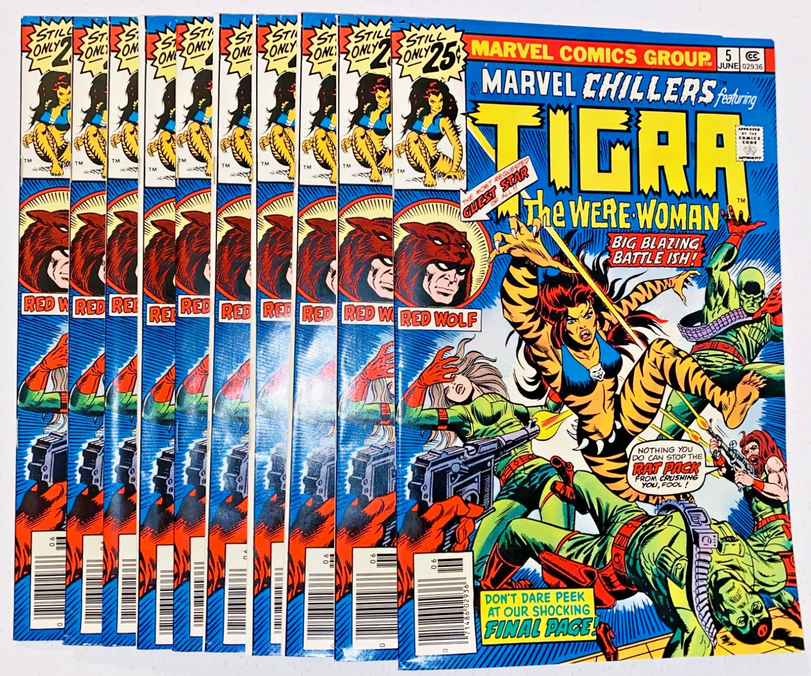 Marvel Chillers #5 Lot of 10, Warehouse Find (Marvel, 1976) All Uncirculated Marvel Chillers #5 Lot of 10, Warehouse Find (Marvel, 1976) All Uncirculated