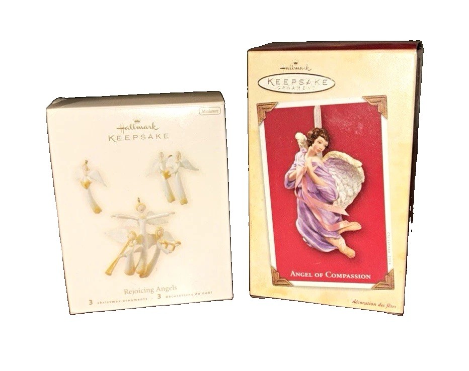 Hallmark Keepsake Angel Ornaments Collection Lot Of 2 Brand New Hallmark Keepsake Angel Ornaments Collection Lot Of 2 Brand New