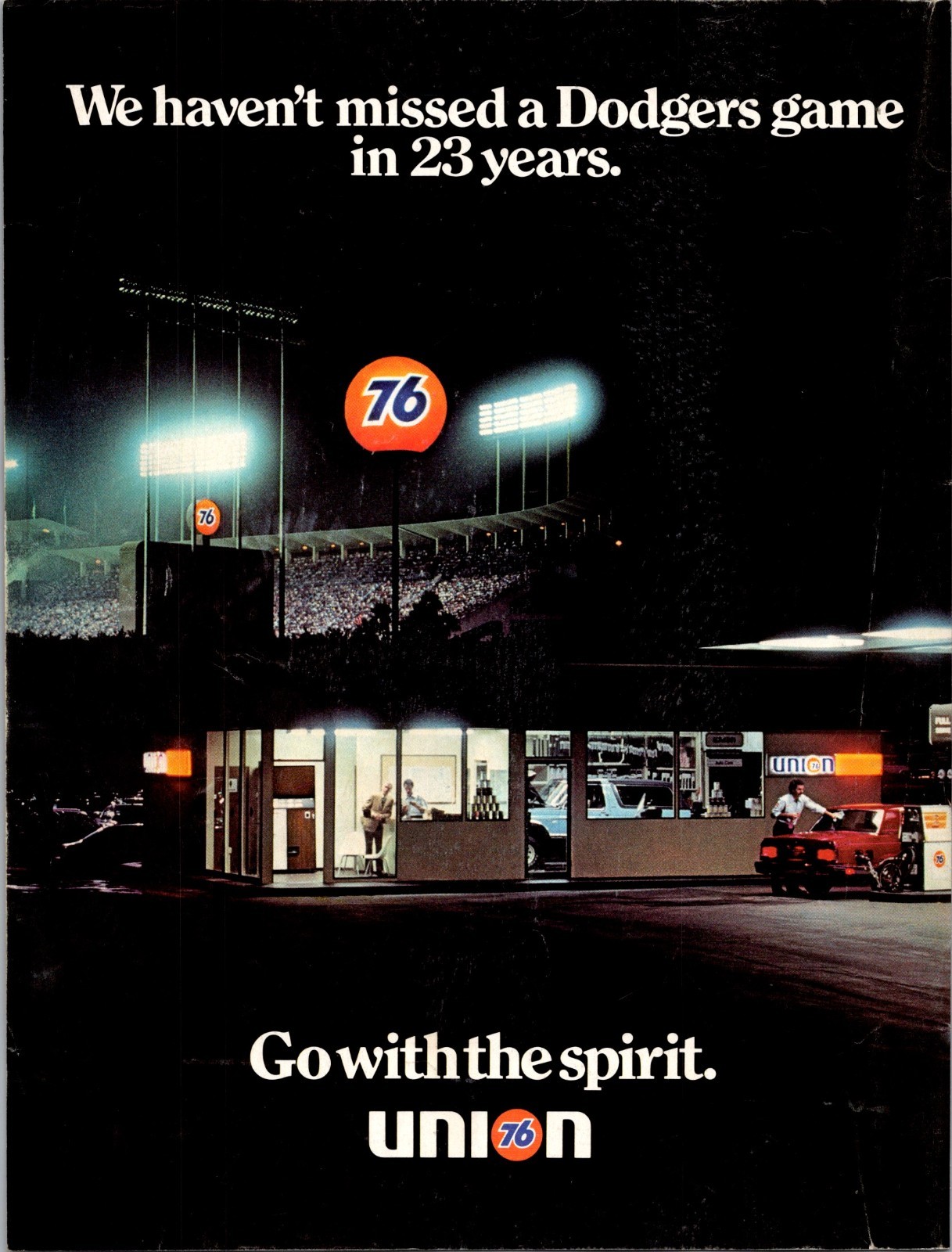 1983 • LA Dodgers 76 Gas Station Print Ad • 80s rare GA.13 1983 • LA Dodgers 76 Gas Station Print Ad • 80s rare GA.13