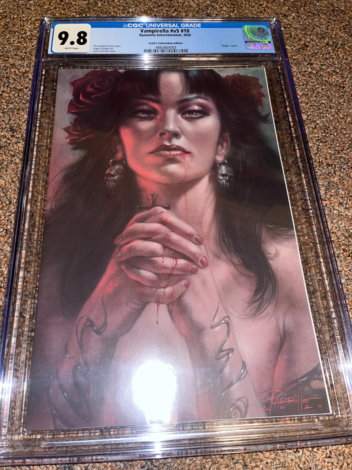 Vampirella Vol 5 #10 (2020), Virgin Cover, Rare Scott's Parrillo Variant CGC 9.8 Vampirella Vol 5 #10 (2020), Virgin Cover, Rare Scott's Parrillo Variant CGC 9.8
