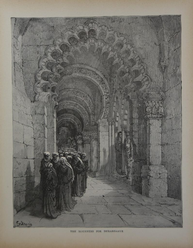 Antique Gustave Dore The Mourners of Durandarte Setting Out 1880 Art History