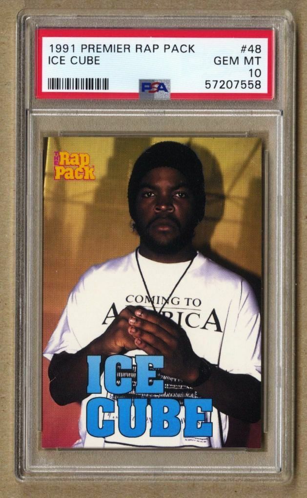 1991 Premier Rap Pack #48 Ice Cube PSA 10 GEM MINT Rookie Card Pop 5 