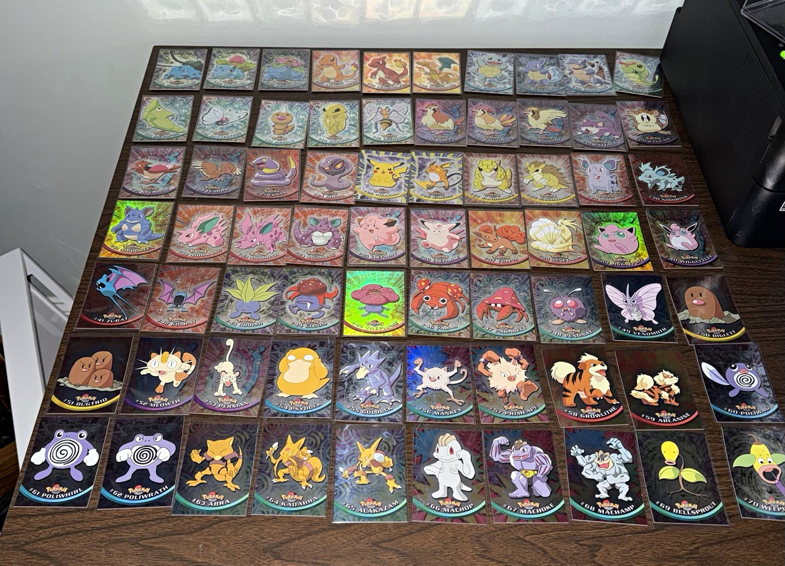 1999 Pokémon Topps Series 1 Blue Label Foil Holo COMPLETE SET NM/MT+