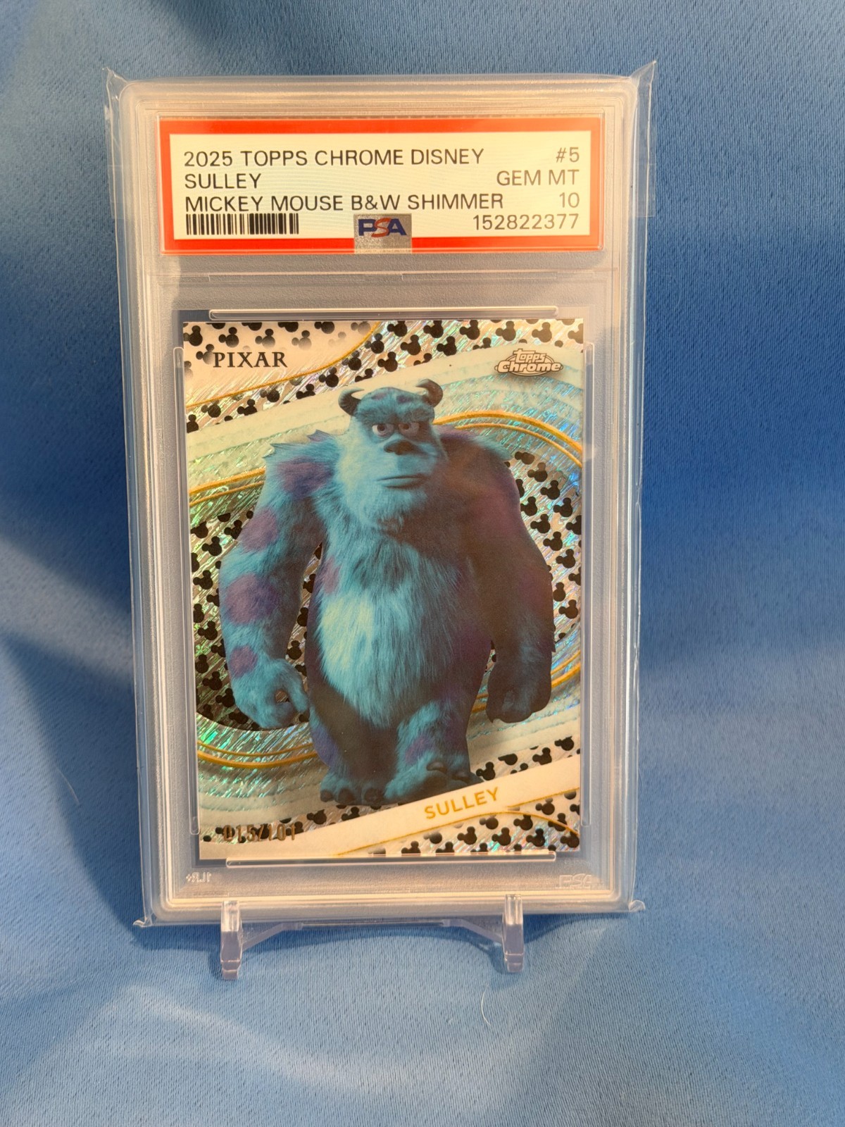 2025 Topps Chrome Disney Sulley /101 Mickey Blck & White Shimmmer PSA 10 2025 Topps Chrome Disney Sulley /101 Mickey Blck & White Shimmmer PSA 10