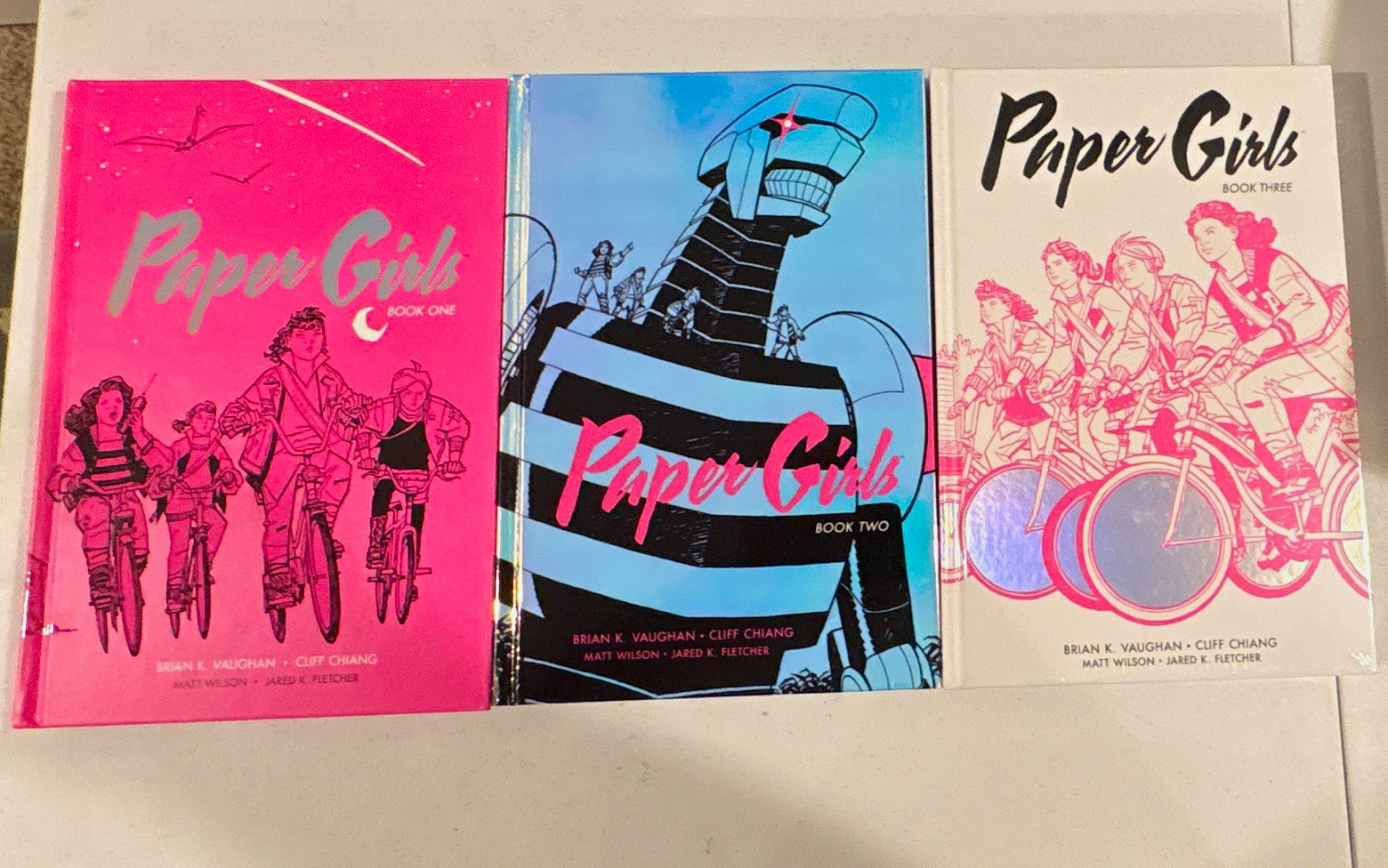Paper Girls Hardcover Deluxe Editions 1-3 First Printing (Image Comics 2017) Paper Girls Hardcover Deluxe Editions 1-3 First Printing (Image Comics 2017)