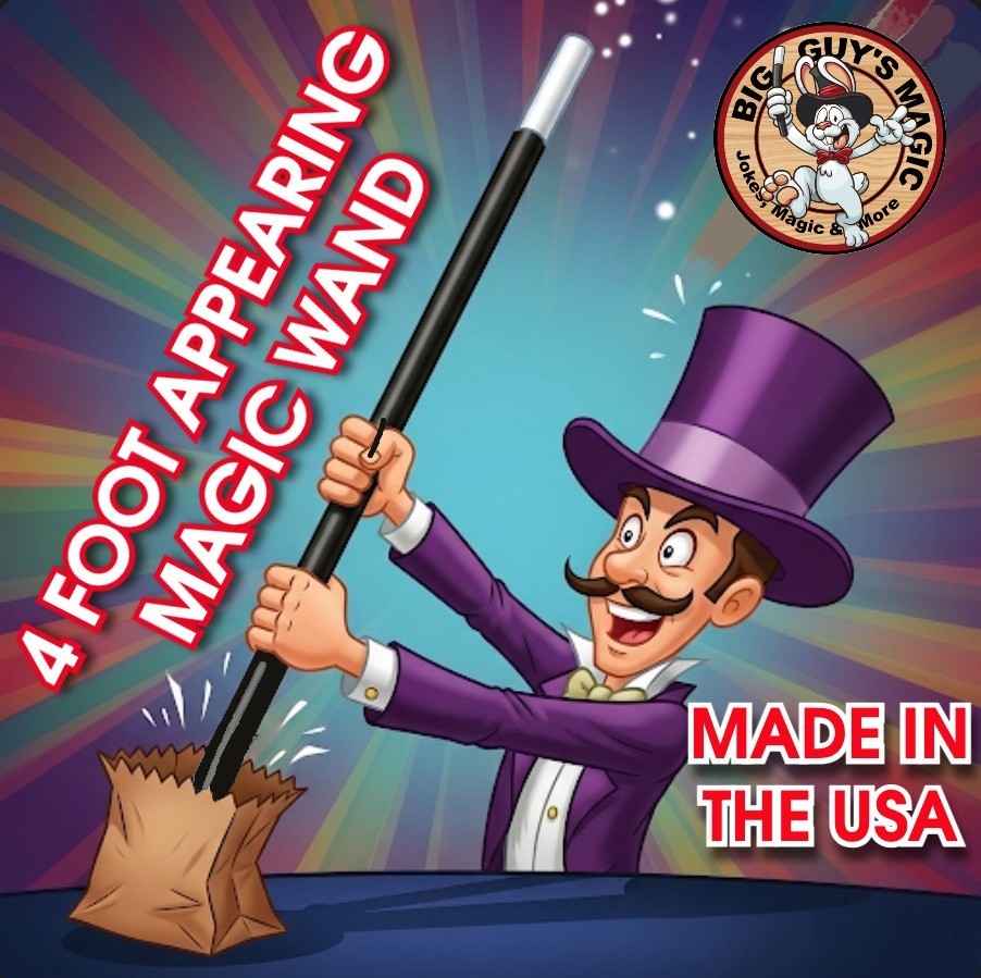 The Appearing 4-Foot Wand By Big Guys Magic (Quick, Clean & Impossible) The Appearing 4-Foot Wand By Big Guys Magic (Quick, Clean & Impossible)