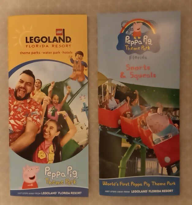 NEW 2024 LEGOLAND FL Theme Parks & Hotel + Bonus Peppa Pig Brochures and Map NEW 2024 LEGOLAND FL Theme Parks & Hotel + Bonus Peppa Pig Brochures and Map