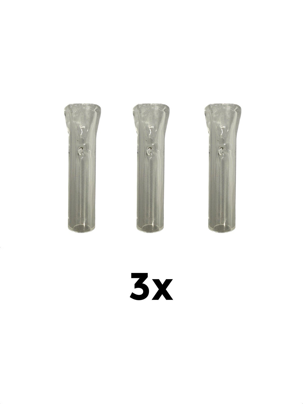 Glass Filter Tips (3 Pack) 8MM Glass Filter Tips (3 Pack) 8MM