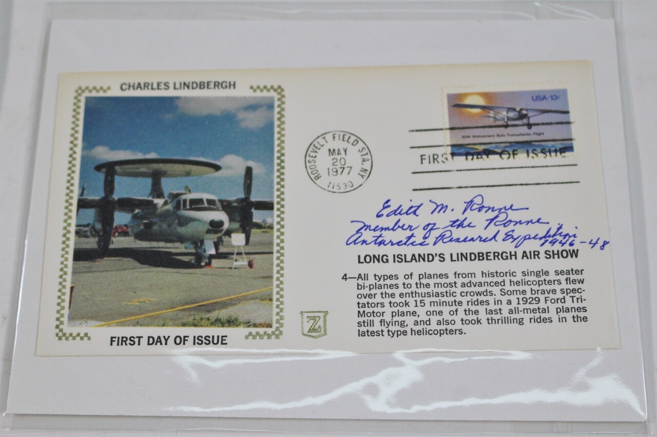 Edith Jackie M Ronne Signed First Day Stamp Cover Woman Explorer Autograph COA Edith Jackie M Ronne Signed First Day Stamp Cover Woman Explorer Autograph COA