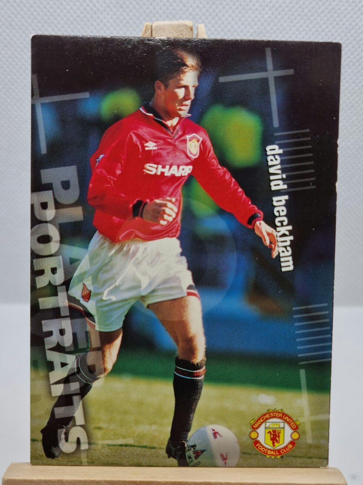 David Beckham 1997 Manchester United Futera Player Portraits #73