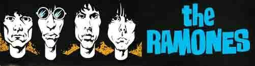 The Ramones  1970\'s style Travel bumper  Sticker punk 1970\'s CBGB 
