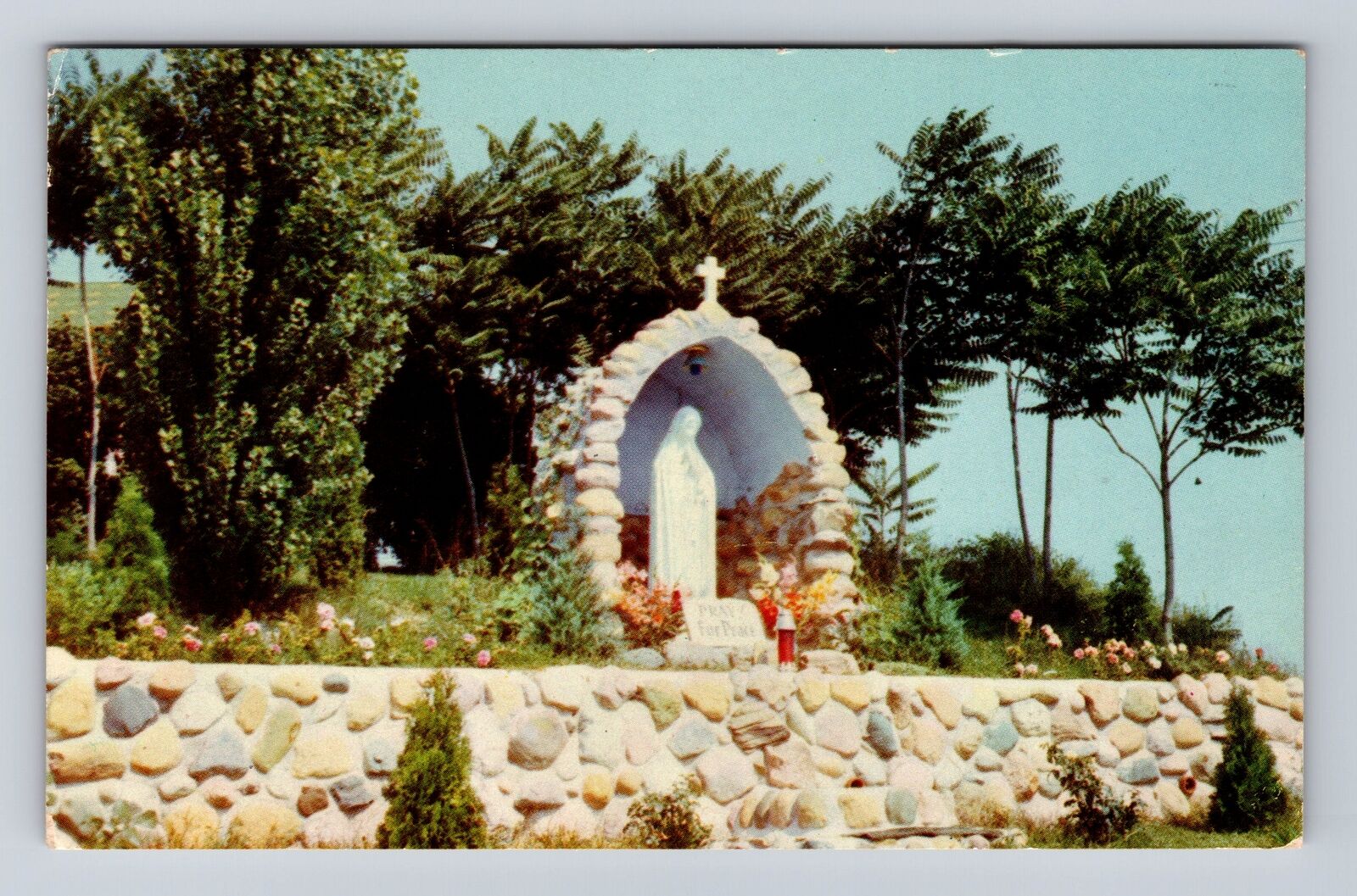 Alpine MI-Michigan, Our Lady of Fatima Shrine, Antique Vintage Souvenir Postcard