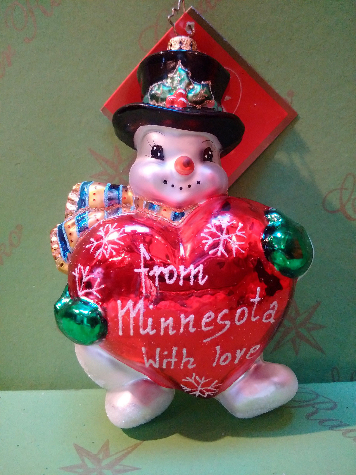 Valentine Christopher Radko Minnesota Minnie Snow Ta Frosty Glass Ornament Valentine Christopher Radko Minnesota Minnie Snow Ta Frosty Glass Ornament