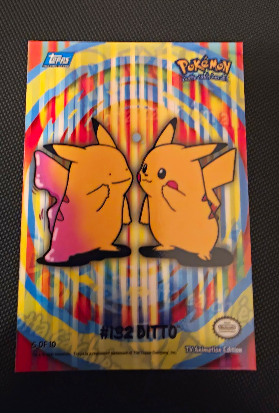 Topps Pokémon TV Animation Edition 2000 #132 Ditto Pikachu Limited 5/10 Topps Pokémon TV Animation Edition 2000 #132 Ditto Pikachu Limited 5/10