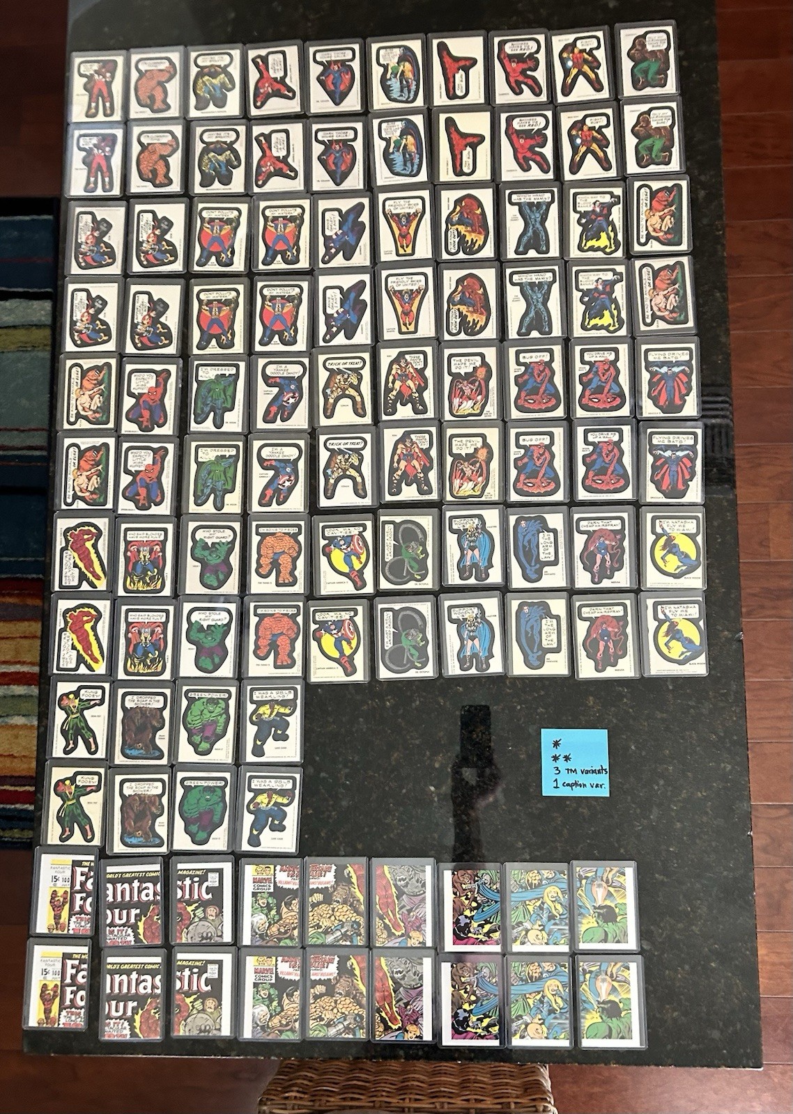 1975 + 1976 Marvel Topps Super Heroes 4 Complete Sets - Rookies All Variants RC 1975 + 1976 Marvel Topps Super Heroes 4 Complete Sets - Rookies All Variants RC
