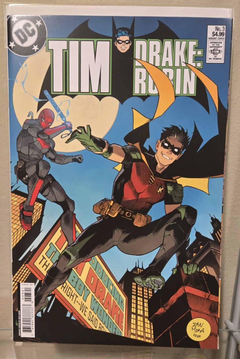 DC Comics Tim Drake: Robin #3 Dan Mora Card Stock Variant Cover B Red Hood DC Comics Tim Drake: Robin #3 Dan Mora Card Stock Variant Cover B Red Hood
