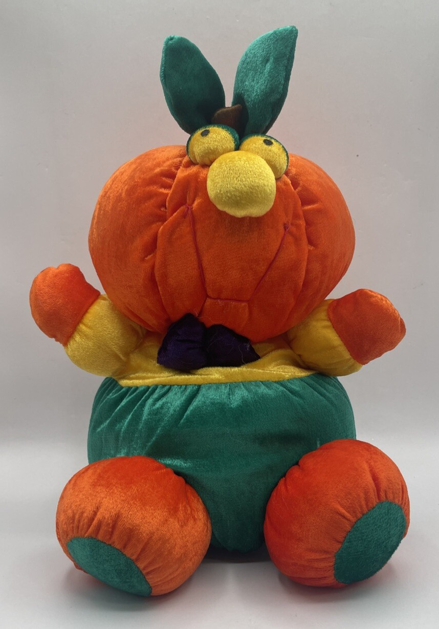 DanDee Soft Expressions 12" Halloween Pumpkin Man Plush Vintage Great Shape DanDee Soft Expressions 12" Halloween Pumpkin Man Plush Vintage Great Shape