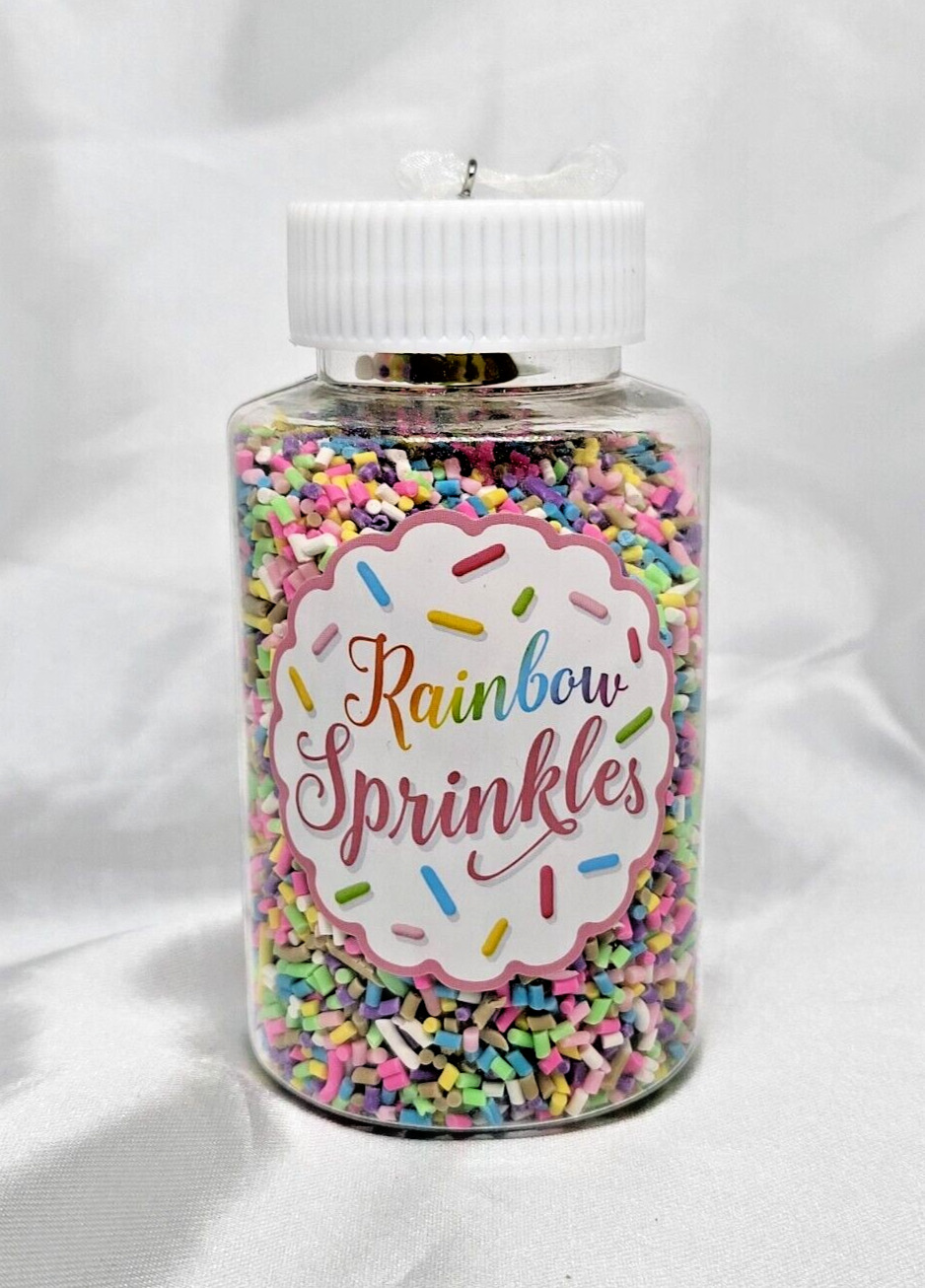Sprinkles baking cake cookie ornament plastic 4 inch Tall