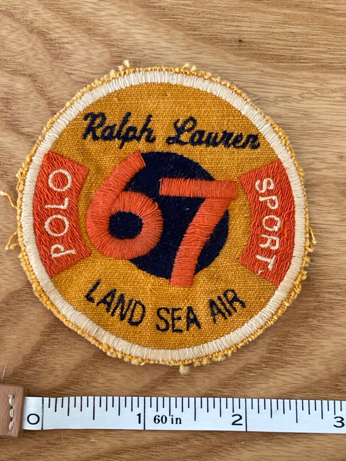 Polo Ralph Lauren dead stock patch Land Sea Air series 67 Polo Sport
