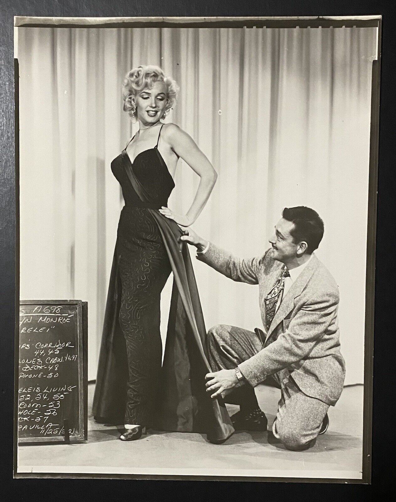 1953 Marilyn Monroe Original Photo How Marry Millionaire Wardrobe Test DBLWT