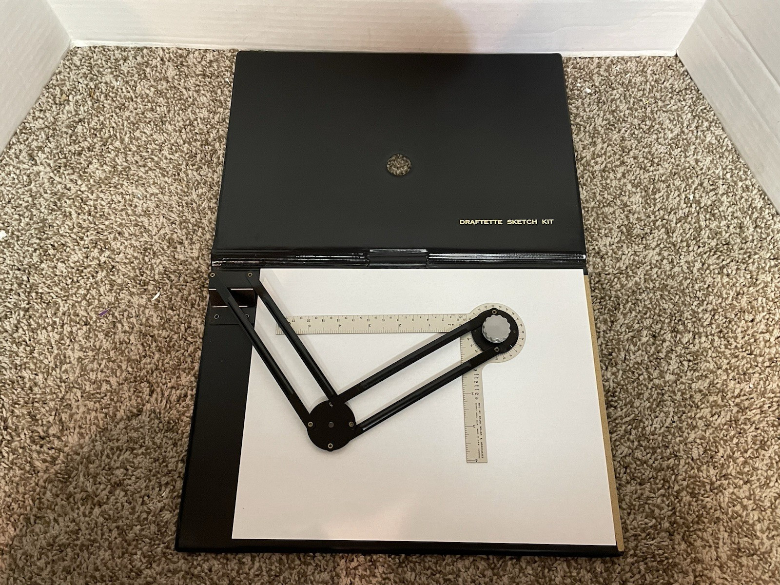 Draftette Portable Drafting Tool Folio Sketch Kit - VINTAGE 