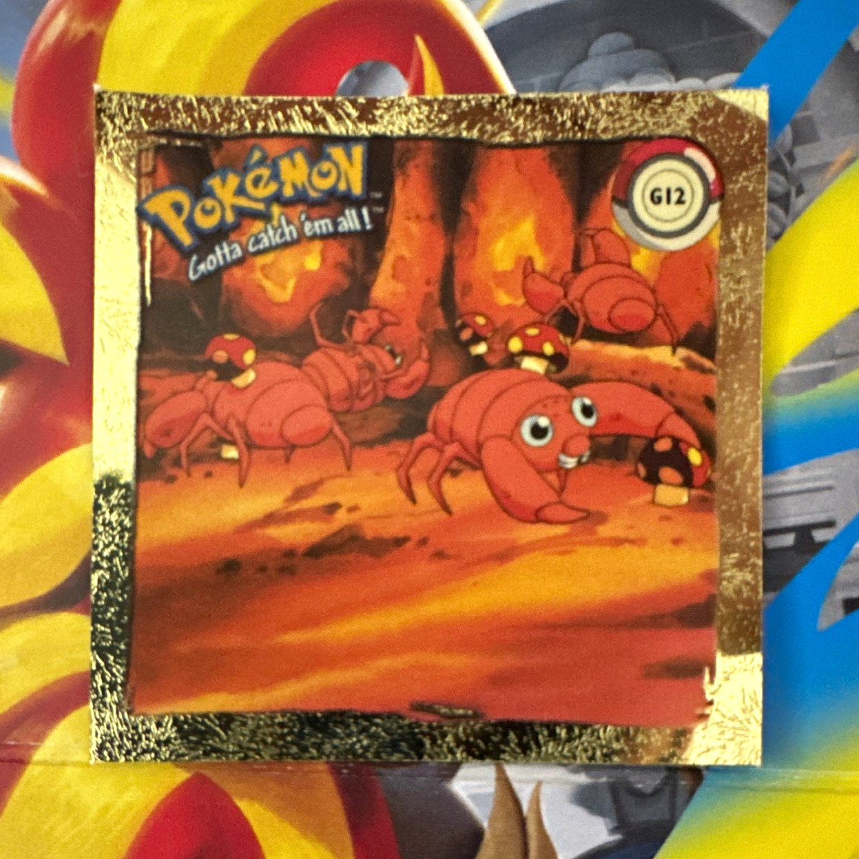 Artbox Pokémon Gotta Catch 'Em All Foil Sticker G12 Paras Non-Sport English Artbox Pokémon Gotta Catch 'Em All Foil Sticker G12 Paras Non-Sport English