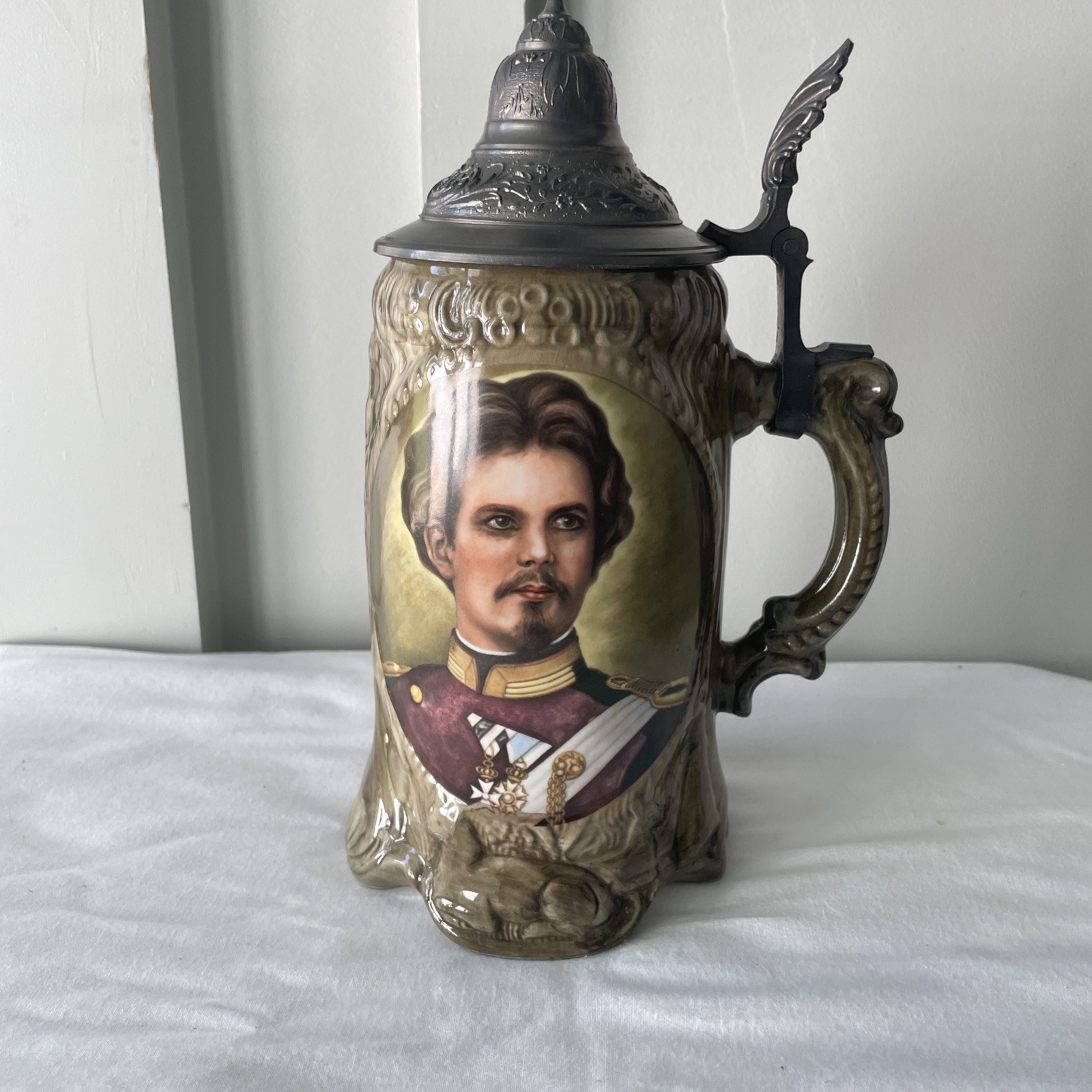 VTG King Ludwig II Of Bavaria Commemorative Beer Stein VTG King Ludwig II Of Bavaria Commemorative Beer Stein