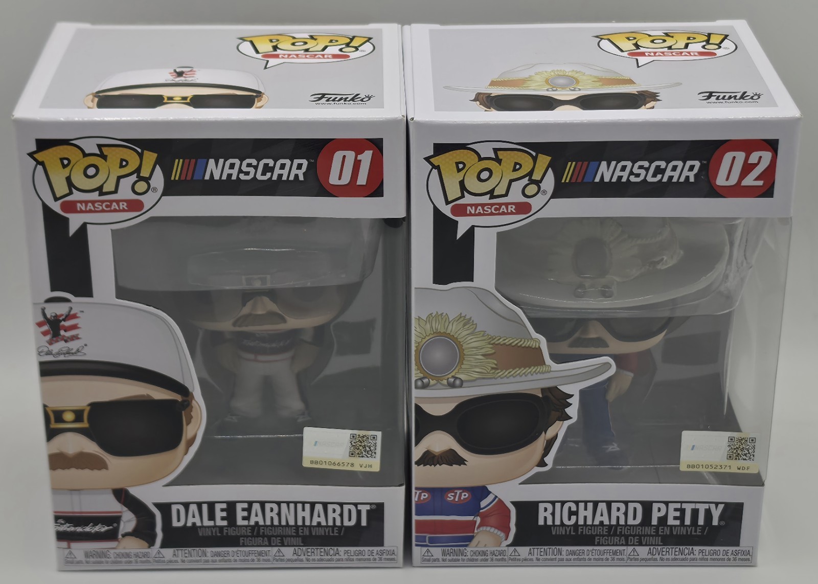 π Dale Earnhardt & Richard Petty Funko Pop Nascar #01 & #02 Vaulted NIB π π π Dale Earnhardt & Richard Petty Funko Pop Nascar #01 & #02 Vaulted NIB π π