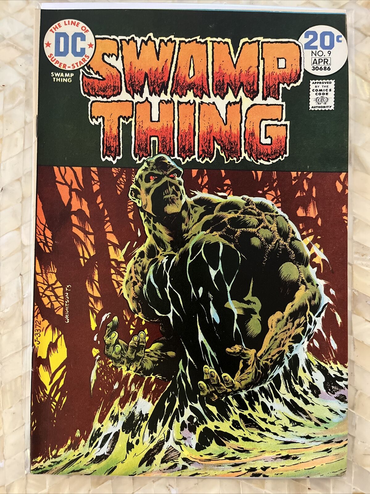 Swamp Thing #9 DC Comics 1974 HORROR Bronze Age Wrightson 1st Print