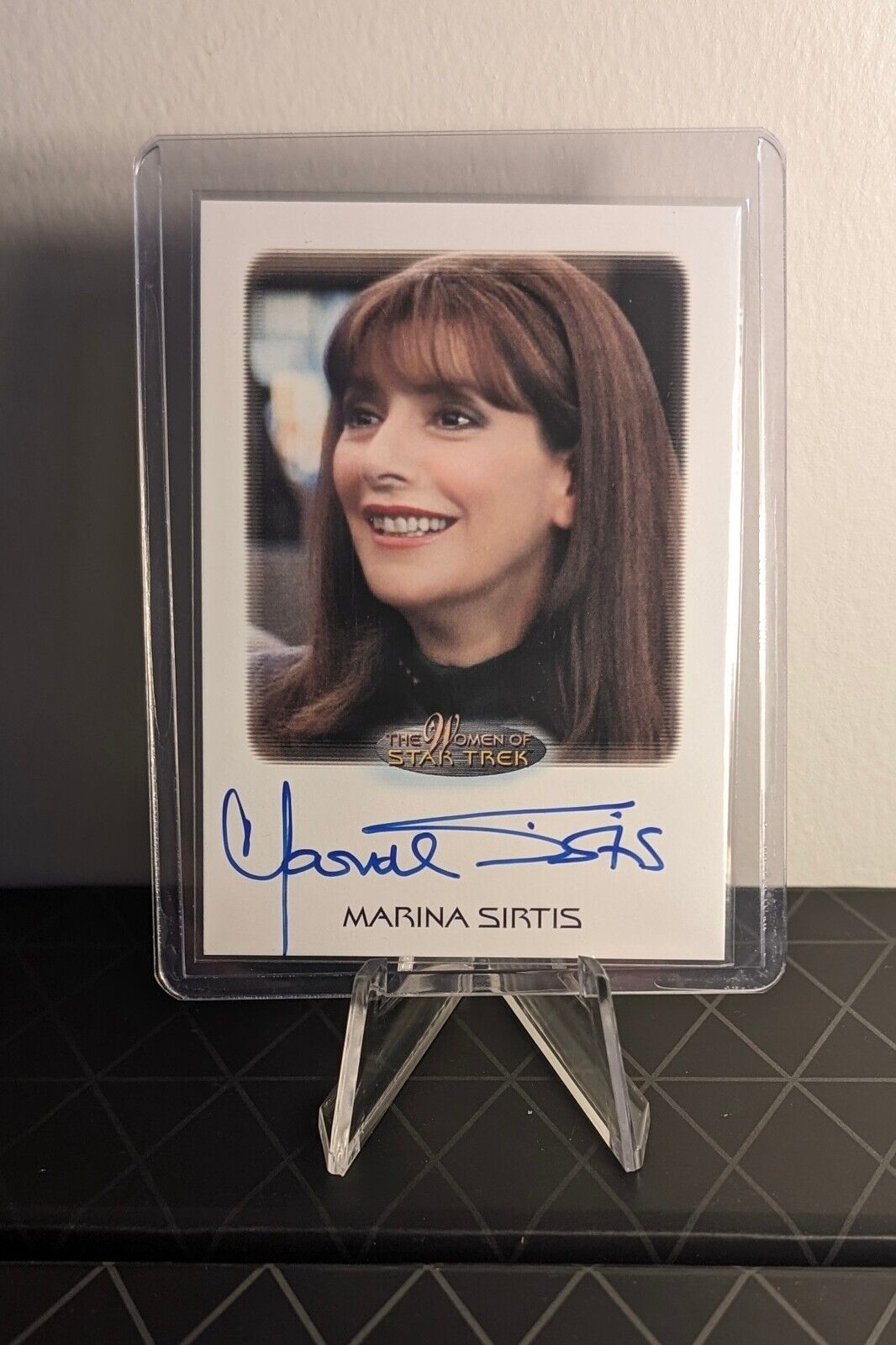 The Women of Star Trek 2021 Marina Sirtis as Deanna Troi Nemesis Autograph Card