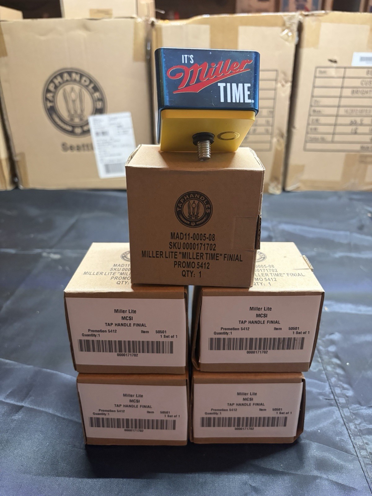 5 BRAND NEW Miller Lite It’s Miller Time Beer Tap Handle Topper Knob 5 BRAND NEW Miller Lite It’s Miller Time Beer Tap Handle Topper Knob