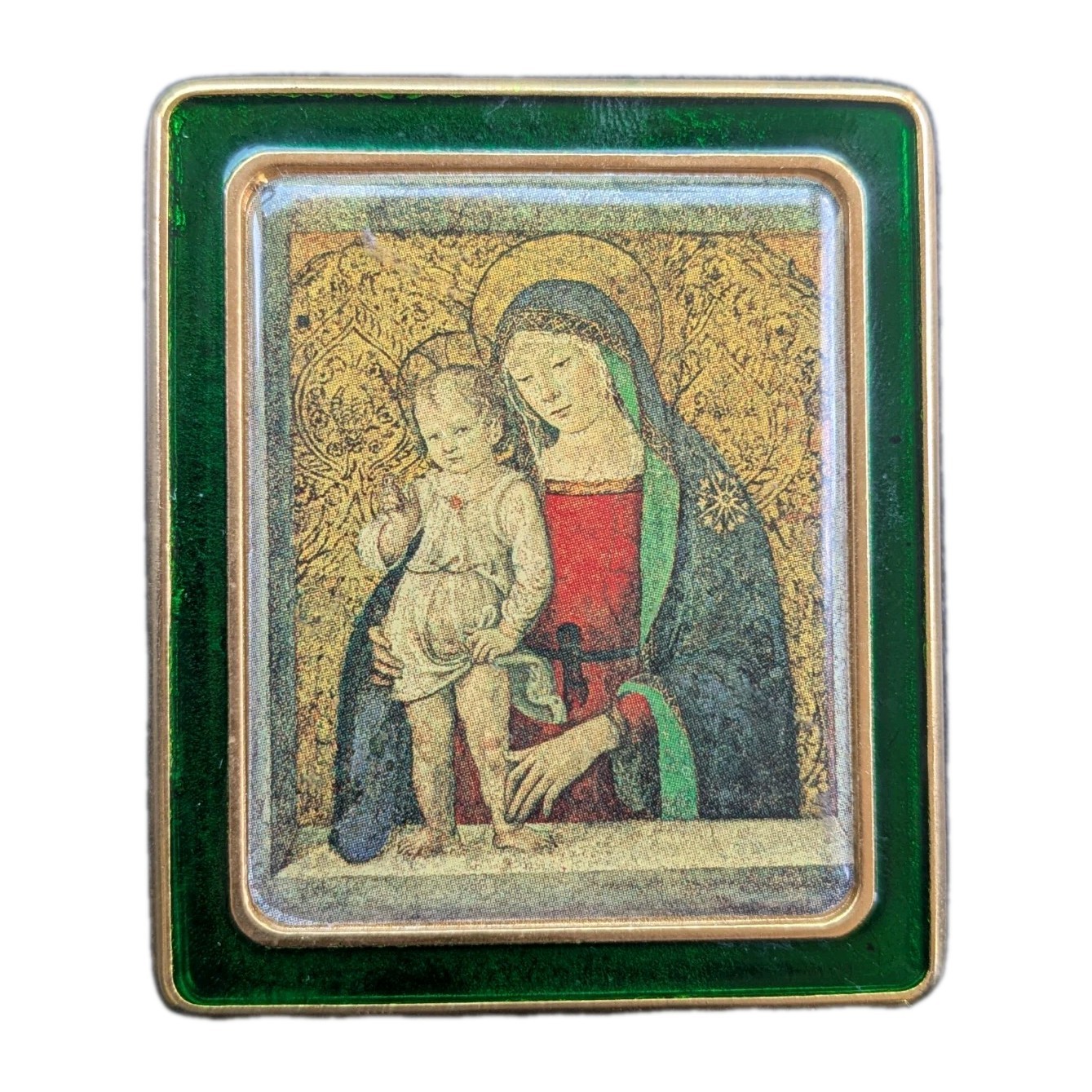 Vatican Museums Edizioni Musei Vaticani Madonna & Child Mini Plaque 2x2.5"