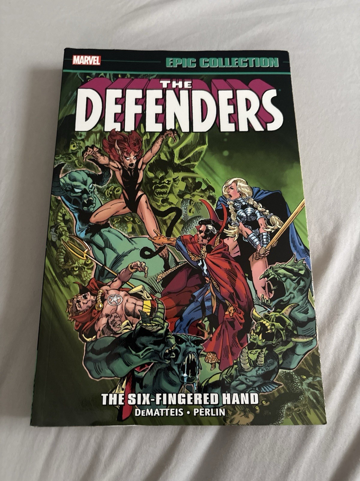 Defenders Epic Collection Vol 6 Six-Fingered Hand Marvel Comics TPB DeMatteis Defenders Epic Collection Vol 6 Six-Fingered Hand Marvel Comics TPB DeMatteis