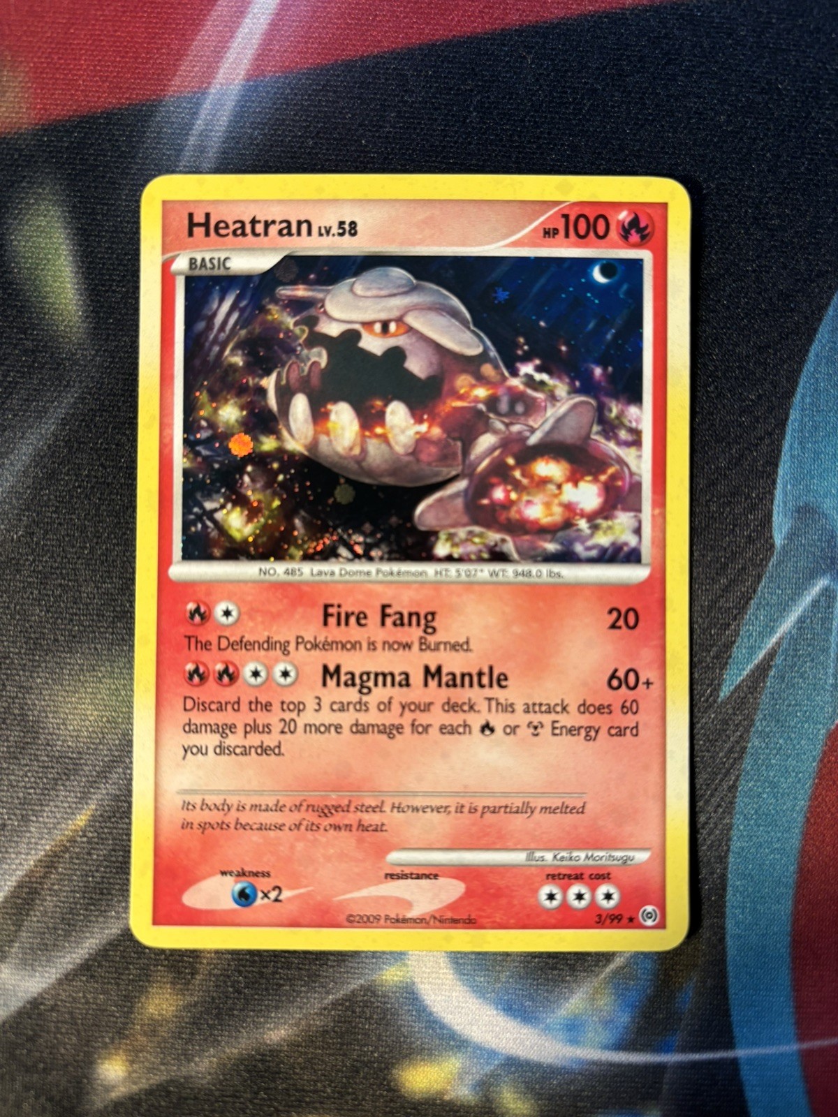 Heatran 3/99 Holo Rare Platinum Arceus Pokemon Card TCG