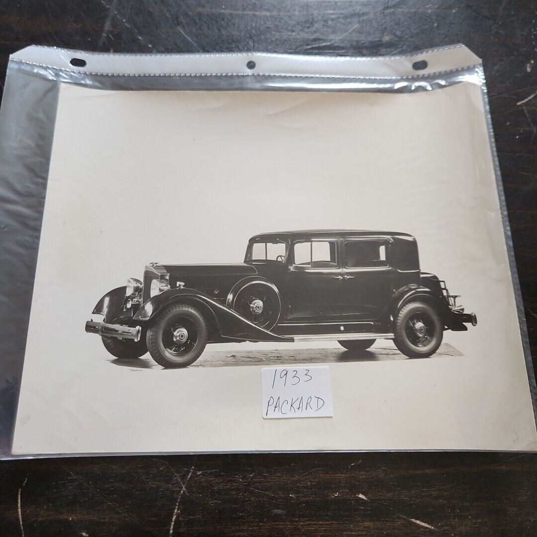 1933 Packard Car PRESS PHOTO 8X10  RARE  HTF OOAK 