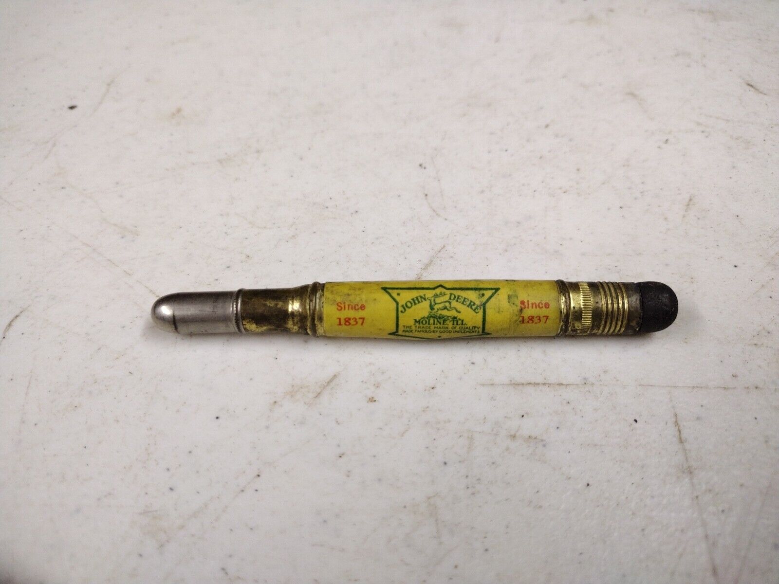 Vintage John Deere Since 1837 General Display Rooms Moline IL Bullet Pencil